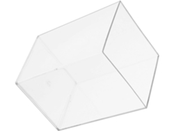 Organizador de escritorio compacto de acrílico con 3 piezas, portalápices, almacenamiento transparente, versátil. SFUSHOS
