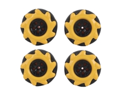 Rueda Mecanum Omnidireccional De 48 Mm Para Accesorios De Coches Robot Inteligentes Diy (2 Pares)