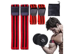 Omni-cintas De Restricción De Flujo Sangre, No Deslizantes Para Entrenamiento De Brazos Y Ejercicio Físico Rojo