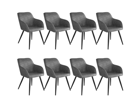 8 Silla TECTAKE De Tela Marilyn