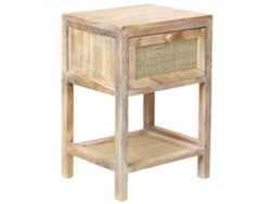 Mesita de noche BELIANI Esto de Madera de paulownia Madera clara 35x29x51