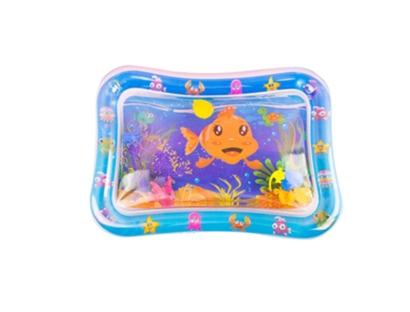 Tapete de Juego de Agua Para Niños Bebés, Tapete Inflable Para Jugar Boca Abajo C