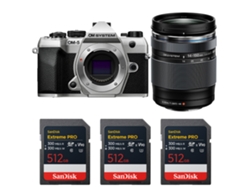 Om System Om-5 Mark Ii Plateado + 14-150mm F/4-5.6 Ii + 3 Sandisk 512gb Extreme Pro Uhs-ii Sdxc + Ebook “20 Consejos Para Fotos Que Impactan”