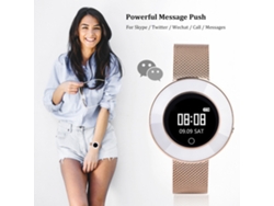 Pulsera Inteligente Para Mujeres Con Monitor De Frecuencia Cardíaca Y Podómetro Microwear X6, Resistente Al Agua Ip68, Pulsera Bluetooth