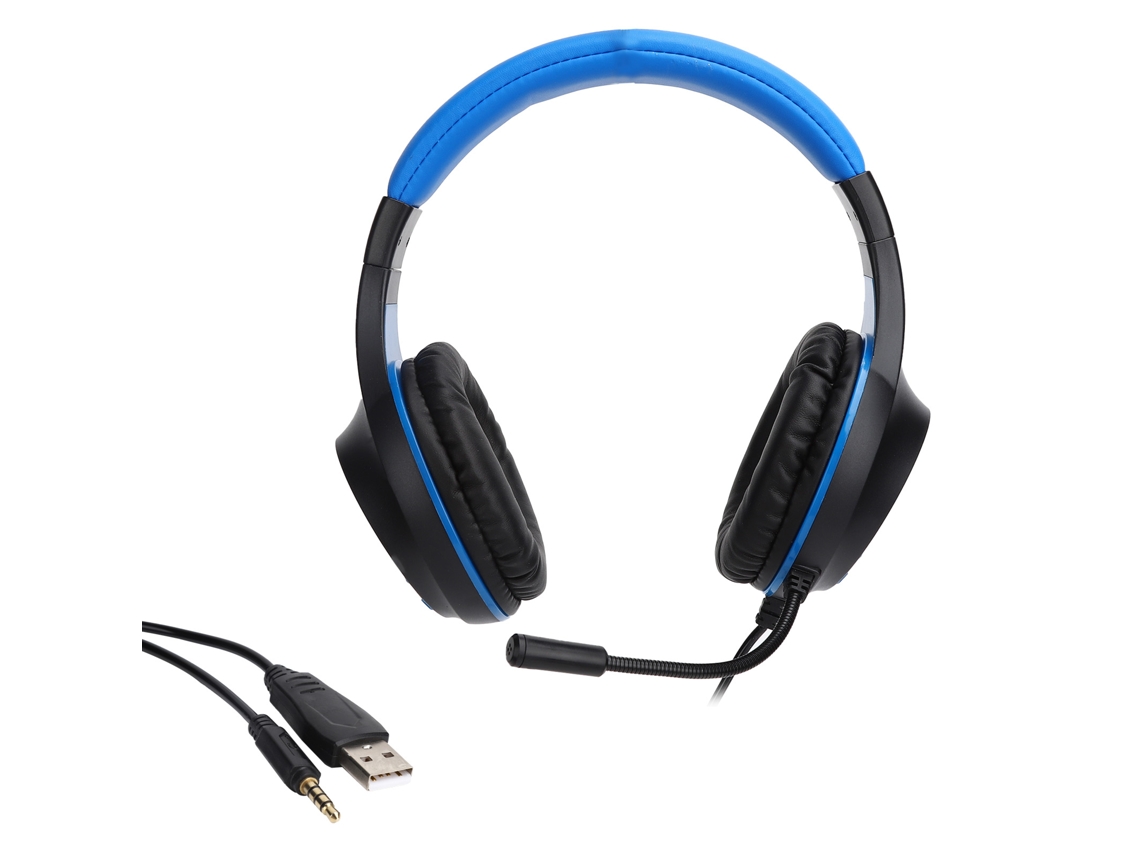 Auriculares Gaming Con Cable De 40 Mm, Luces Led, Micrófono Y Sonido Estéreo Para Pc Y Portátil.