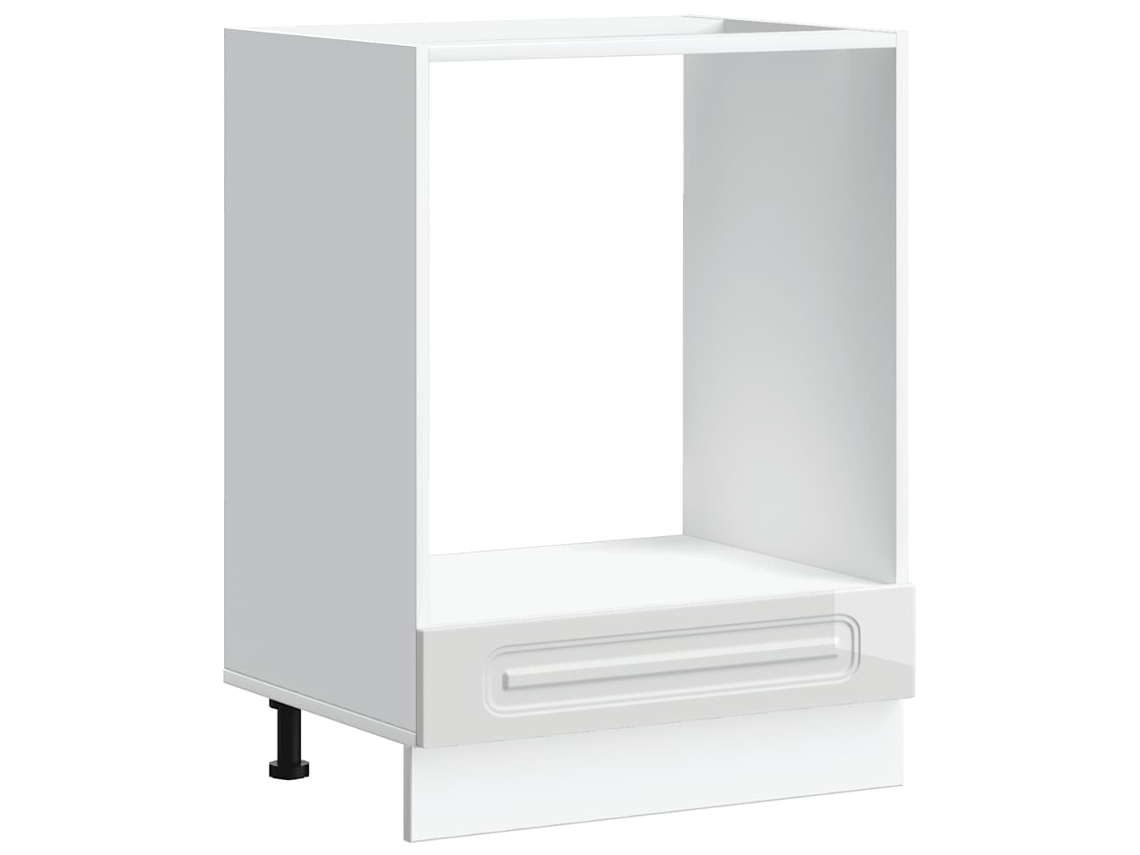 Maison Exclusive - Mueble De Horno Kalmar Alto Brillo Blanco Madera Reconstituida