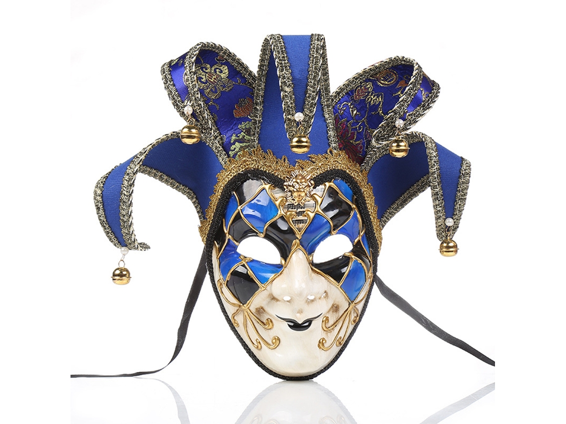Máscara De Carnaval Veneza De Rosto Completo Para Festa Halloween Natal Masquerade