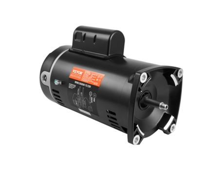 Motor de bomba de piscina VEVOR 1HP 115/230V 9/4.5 Amps 56Y 3450RPM 90μF/250V condens.