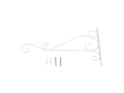 Macetero de pared de aluminio blanco, 2 unidades, 20,5 x 30 cm