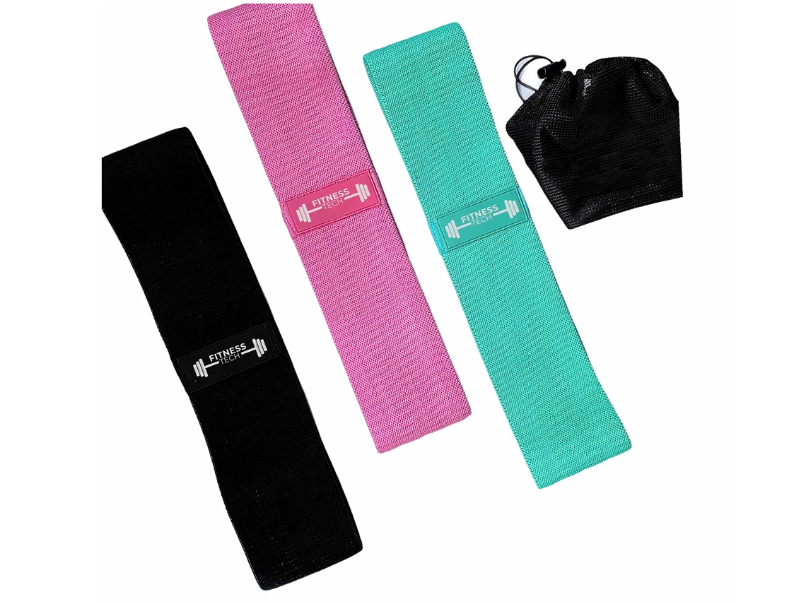 Juego de 3 bandas de resistencia FITNESS TECH  para gluteos Tenki Fit