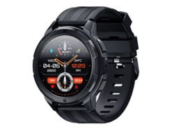 Reloj inteligente militar para todo clima resistente al agua hasta 50 m con funciones de salud negro YEMAESRE