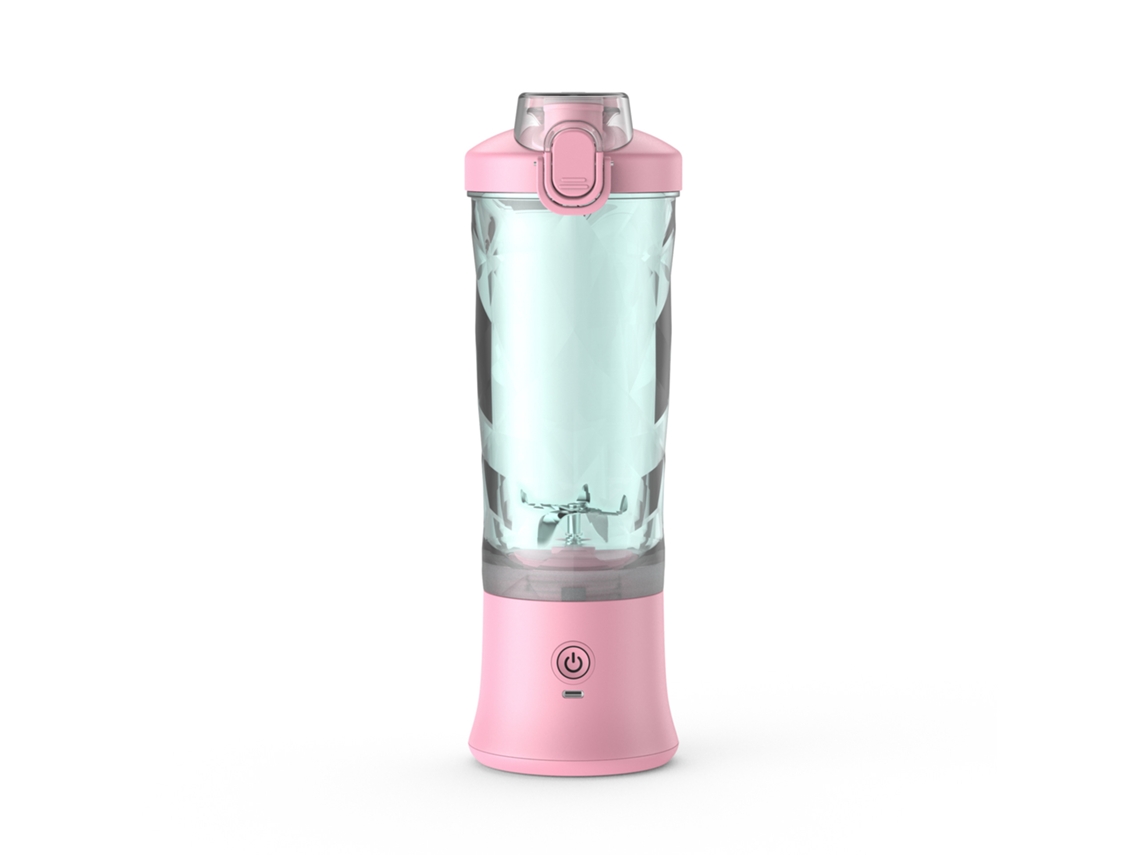 Exprimidor Eléctrico De Frutas, Licuadora Portátil Recargable Por Usb De 600 Ml (rosa) Czhhmart