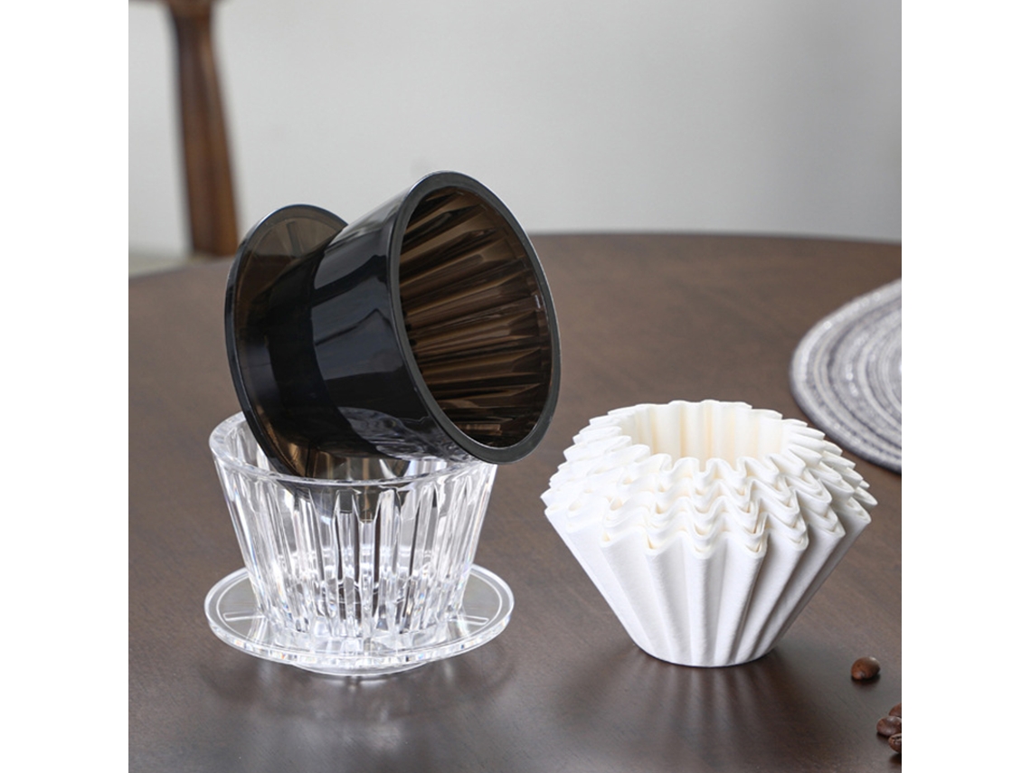 Set para preparar café artesanal, pico antigoteo, filtro de café transparente en acrílico resistente al calor.