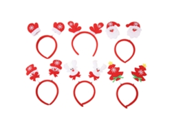 6 Piezas De Diademas Navideñas Elásticas Decorativas Para Fiesta De Disfraces Navideña Accesorios De Estilo