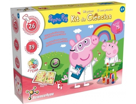 Kit de Ciencia SCIENCE4YOU Mi Primer Kit de Ciencias Peppa Pig (Edad Minima: 4 años)