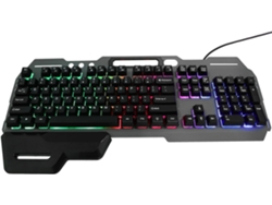 Teclado Usb Con Cable Y Retroiluminación Led, Tamaño Completo, 104 Teclas, Azerty.
