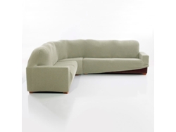 Maxifundas Fundas De Sofa Chaise Longue. Funda Sofá Rinconera Relive Color Gris Claro. Funda Protectora Súper Elástica Para Sofá Rinconera.