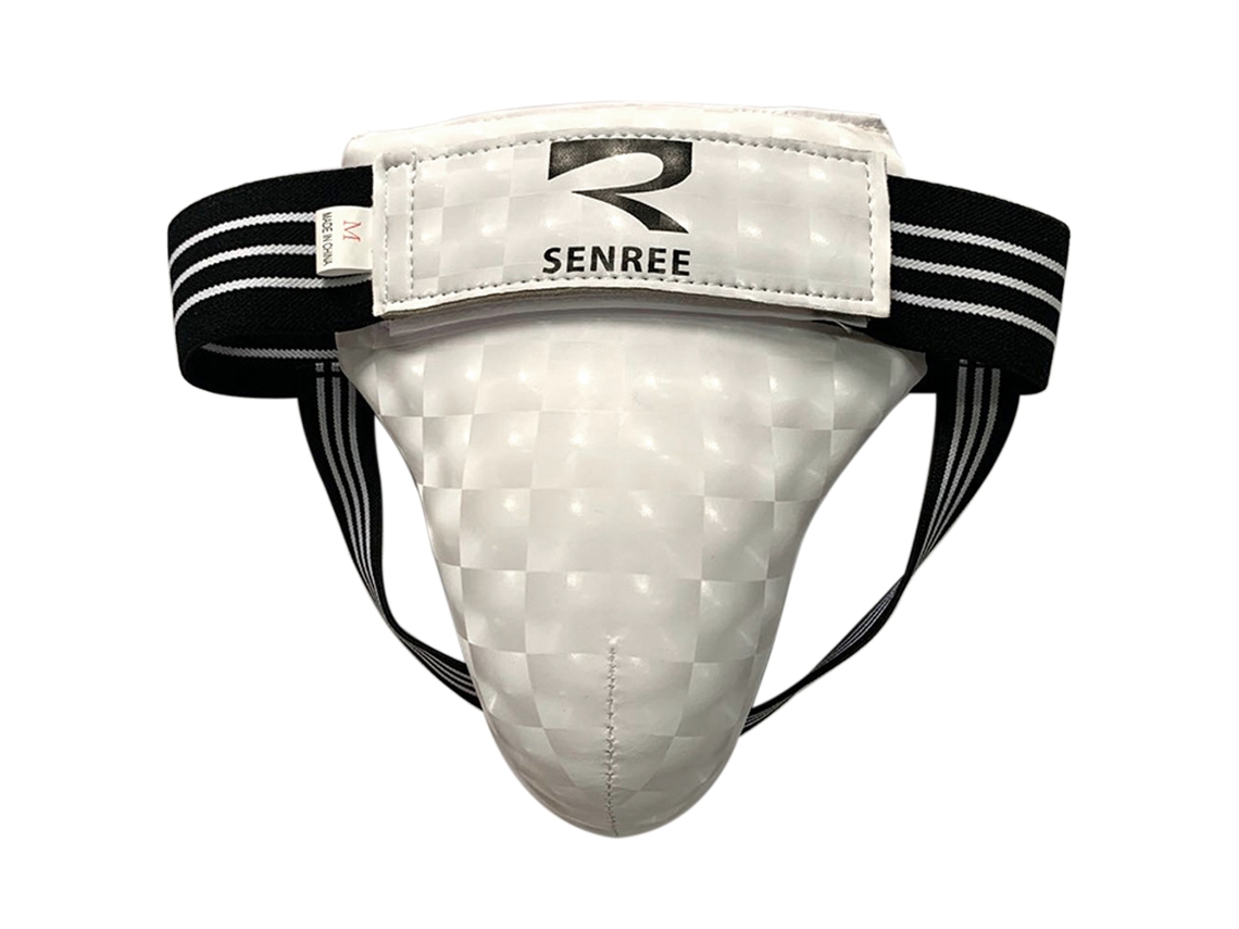 (blanco M) Equipo De Protección Abdominal E Ingle Para Hombres, Adecuado Para Entrenamiento De Boxeo Y Muay Thai.