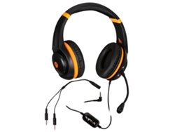 ECOPLAY Auriculares Gaming con Cable STEALTH XP-Raptor (Multiplataforma - Micrófono - Naranja y Negro)