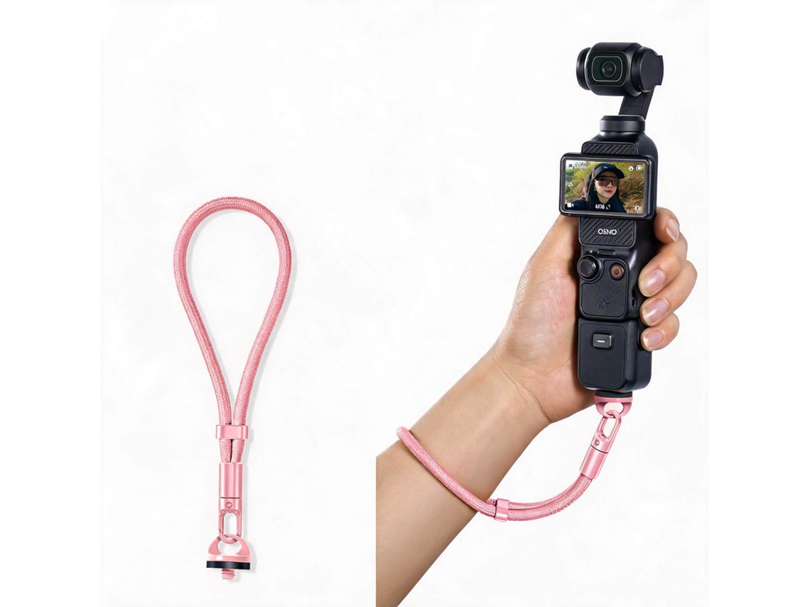 Cordón Antipérdida Henten Home Para Dji Osmo Pocket 3/4 Con Tornillos Para Cámara - Rosa