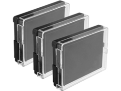 Organizador Pulseras Insignias Ps Negro 3 Piezas Estructura Antideslizante Ideal Colecciones Personales