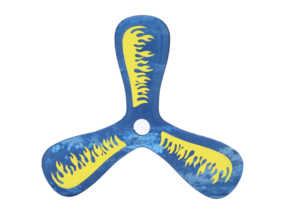 Juego Interactivo De Lanzar Y Atrapar Para Niños, Bumerán De Eva Con 3 Aspas, Para Uso En Exteriores, Color Azul.