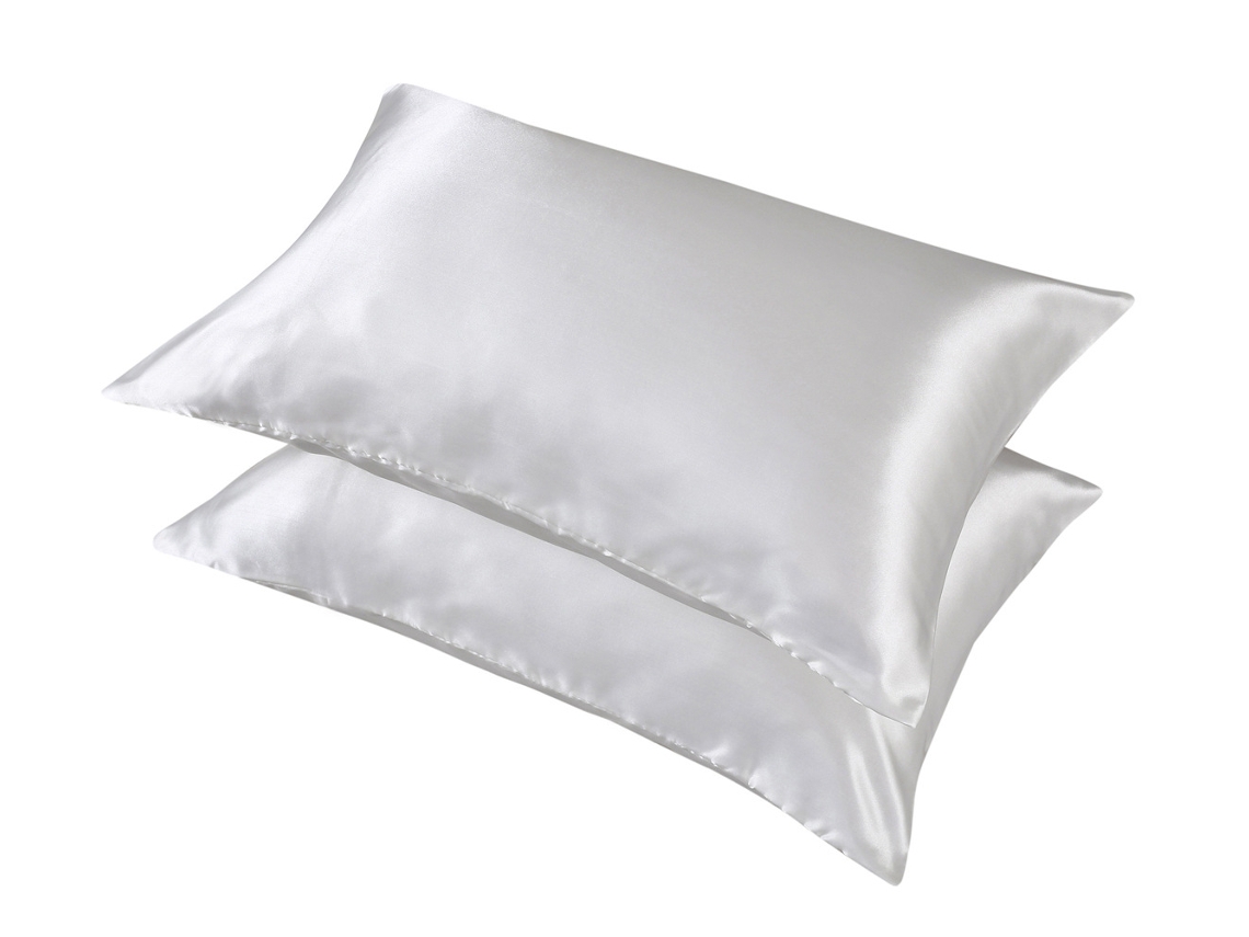 2PACK Funda de almohada de seda para cabello y piel suave funda de almohada de satén para mujer funda de almohada de seda tamaño king-No.21