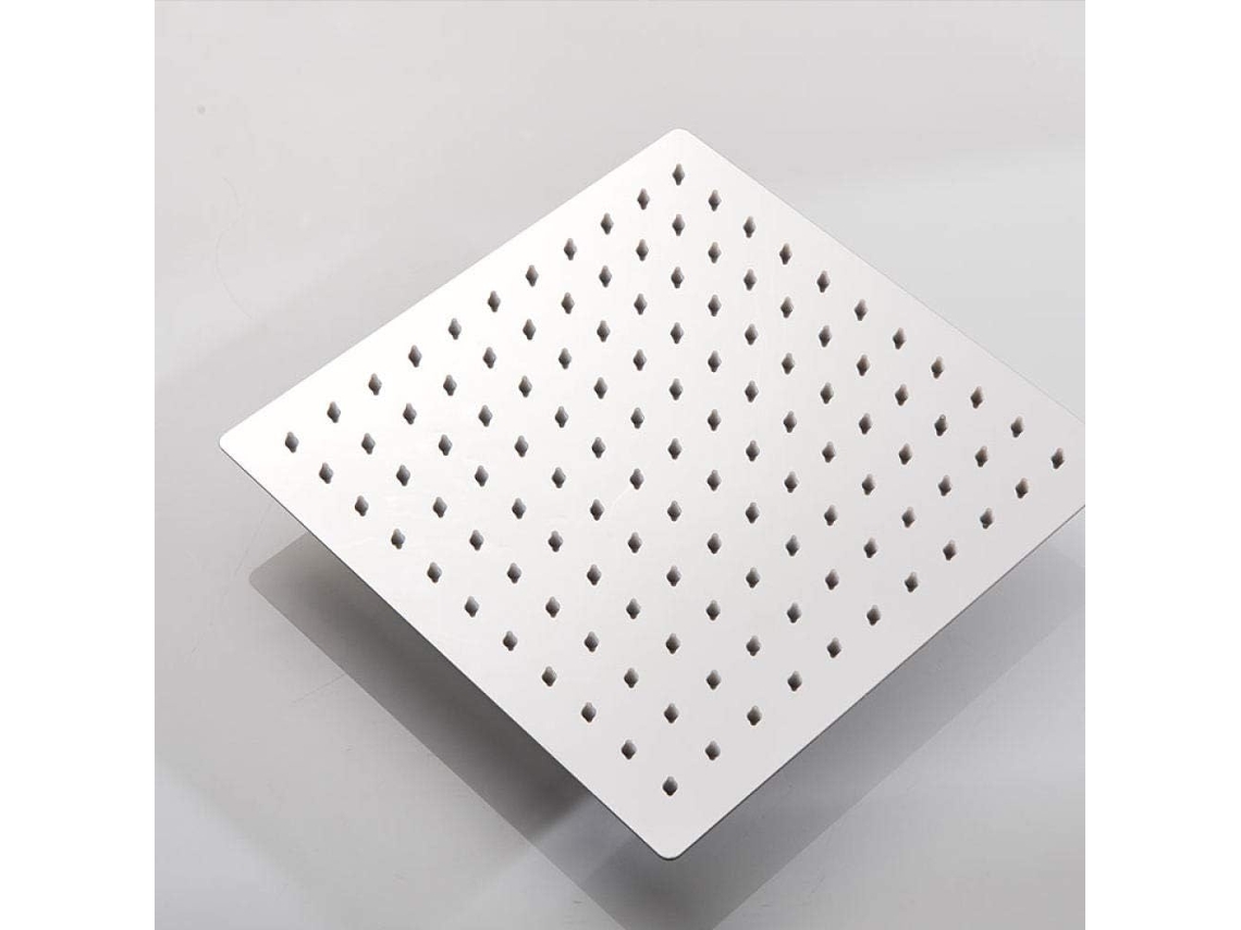 Cabezal De Ducha Led De Lujo Lijucai Con Luz De Acero Inoxidable De 12" Y Cambio De Color.