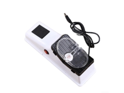 Afilador de cuchillos eléctrico 4 en 1 con cubierta protectora para tijeras y cuchillas de cocina.