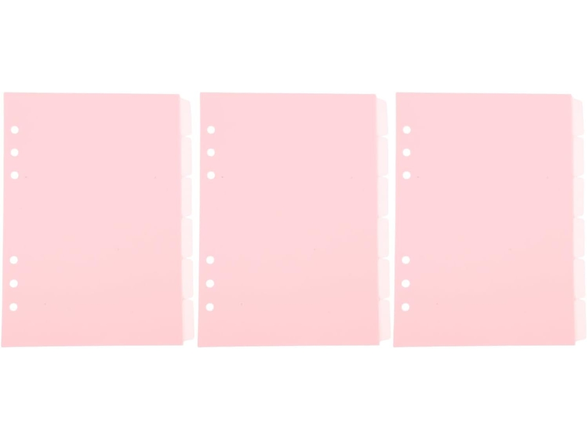 3 Juegos De Separadores De Carpetas Con Diseño De Macarons Rosas Y Pestañas De Plástico Extraíbles Para Cuadernos De Anne...