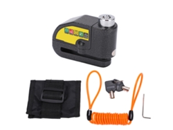 Candado De Disco Para Freno Con Alarma Antirrobo, Resistente Al Agua, De Acero, Para Bicicleta, Motocicleta Y Coche Eléctrico, Color Negro.