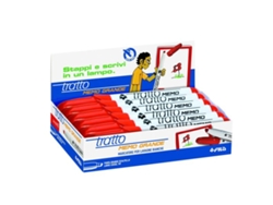 TRATTO 852002 Marcador 12 Piezas Rojo