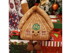 (casa De Jengibre Navideña 38 Cm) Peluche, Cojín Para Sofá