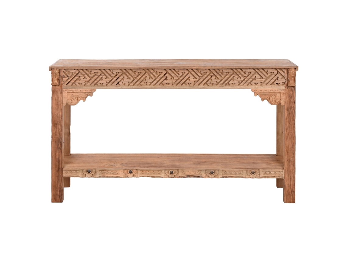 Consola Teca Reciclada Tallado Surtido 140x37x80cm