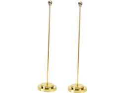 Soportes Metálicos De Mesa Para Banderas (2 Piezas), Pequeños, Estables Y Compactos Para Escritorio, Sala De Reuniones