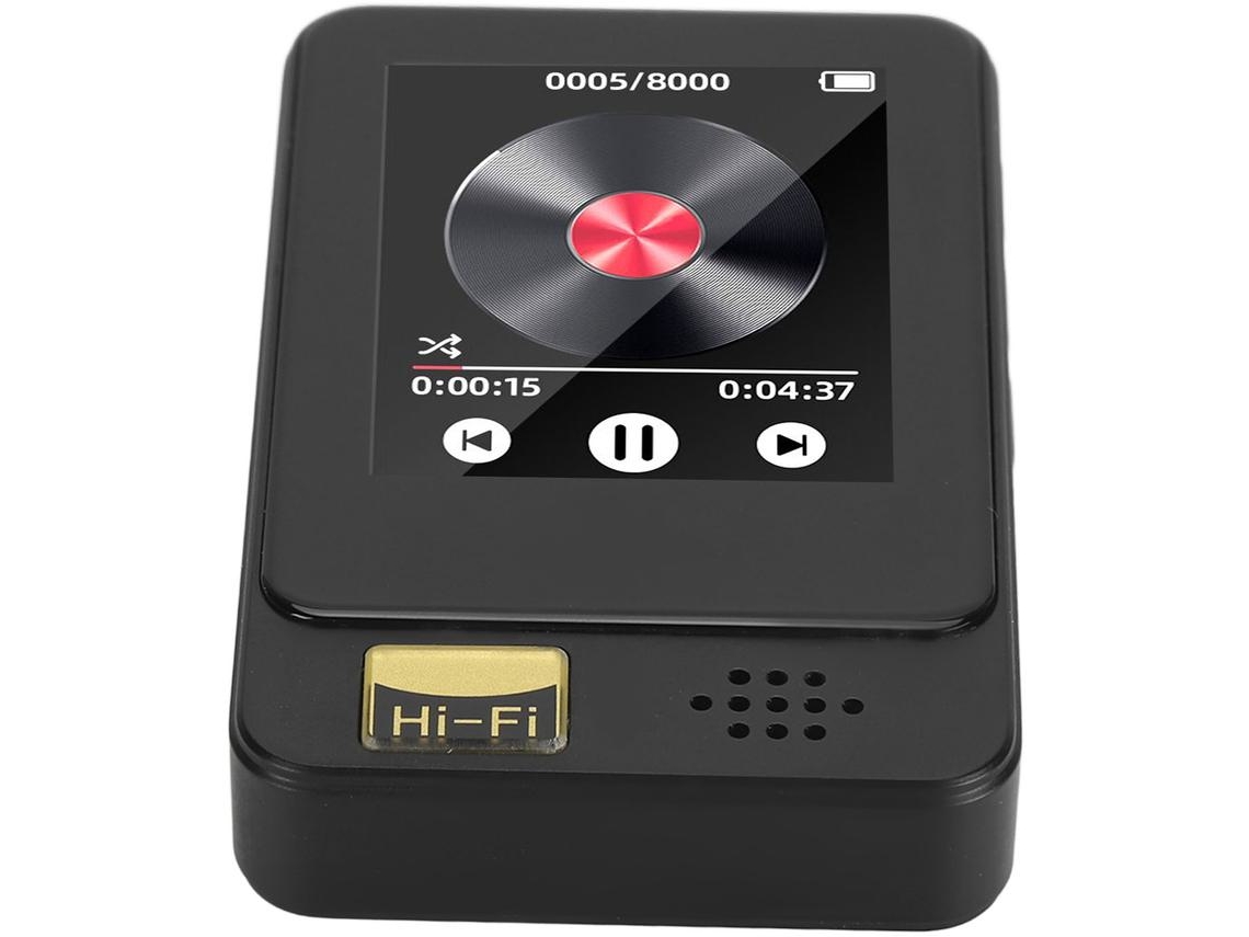 Reproductor MP3/MP4 YIZHOOD T5 1.77Inch Con tarjeta TF 16G (Negro)
