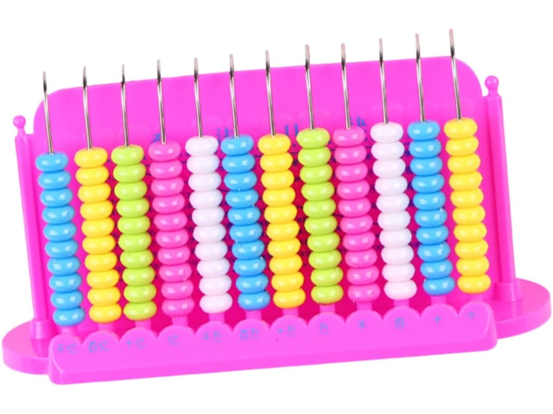 Ábaco Educativo Para Niños Y Niñas Con 12 Números, Fabricado En Plástico Ligero