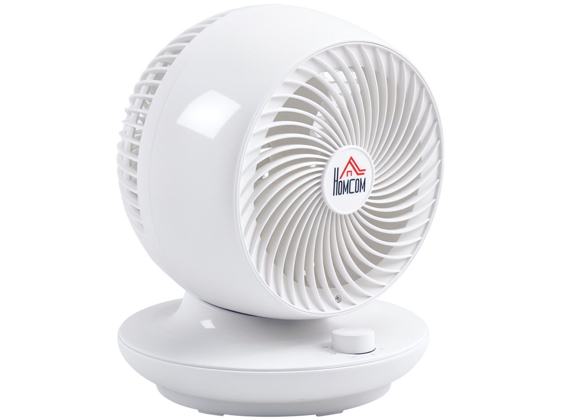 Ventilador De Mesa Potente, 45w, 3 Velocidades, Oscilación 70°, Inclinación 90°, Blanco