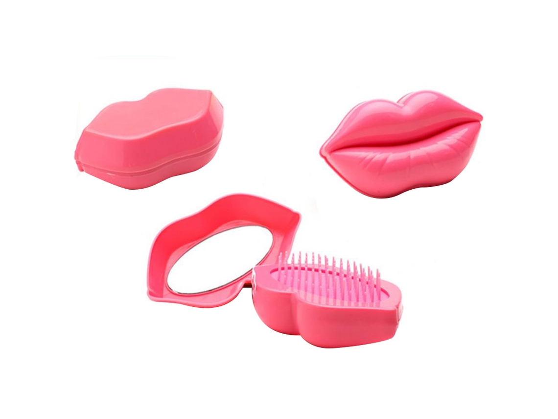 2026-cepillo De Massagem Para Cabeça E Cabelo Antiestático Escova Plástica Redonda Rosa Para Shampoo E Penteado