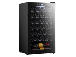 Cecotec Vinoteca 34 Botellas Bolero Grandsommelier 34030 Black Compressor, 80 L, Enfriamiento Por Compresor