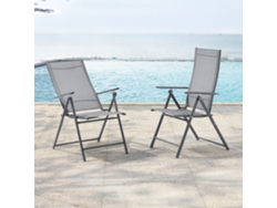 Sillas de Exterior [EN.CASA] (Acero - Gris - 105x57x68 cm)