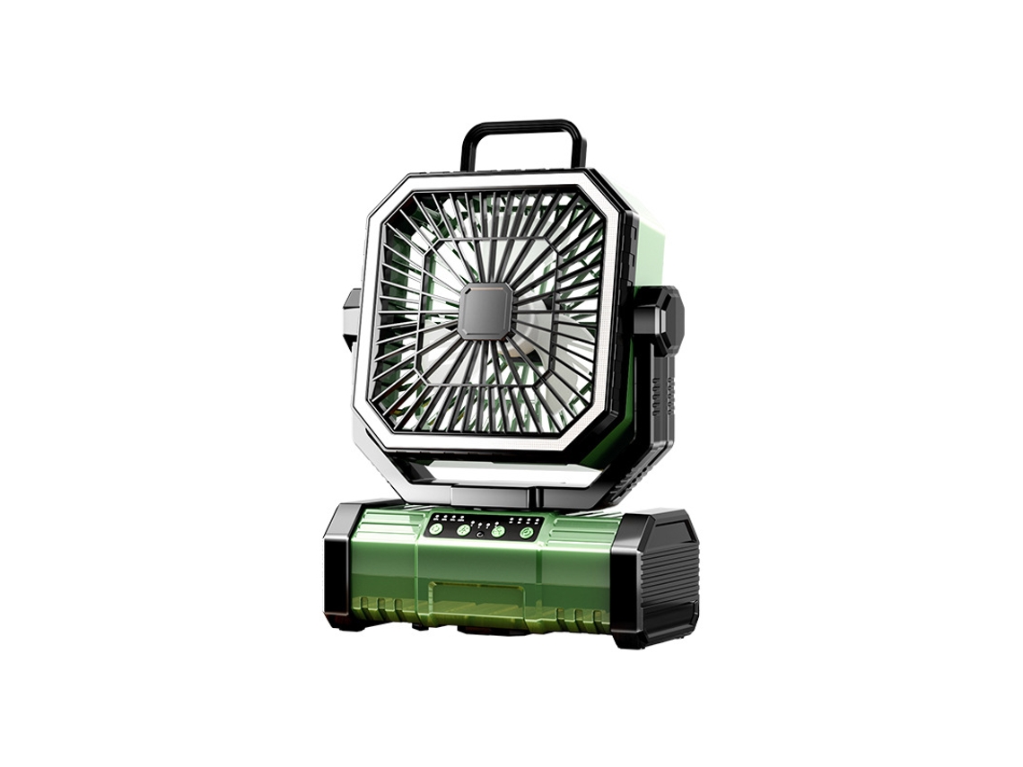 Ventilador Portátil Para Camping, Longa Autonomia, Recarregável E Com Fio, Timer, Oscilante, Pendurar, Refrigeração