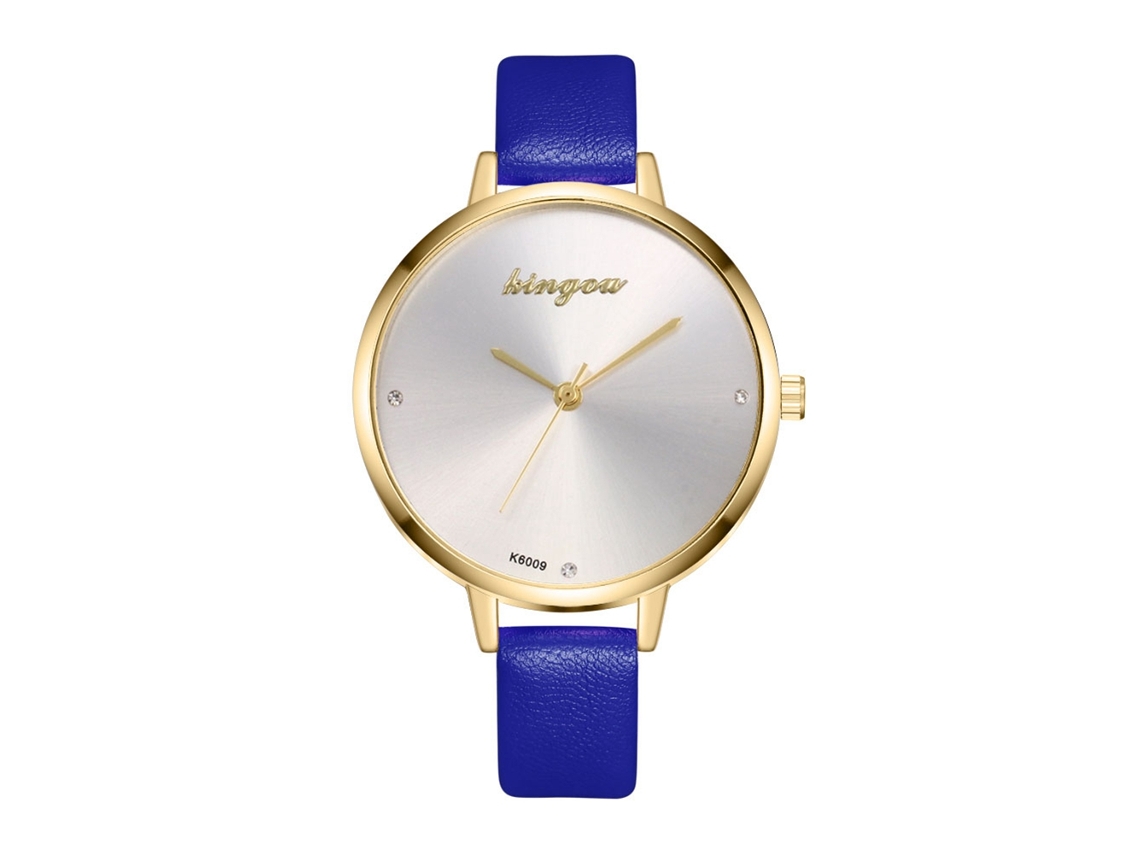 Relógio De Pulso Feminino De Quartzo Analógico Com Pulseira De Pu Em Liga, Mostrador Céu Estrelado (marrom)