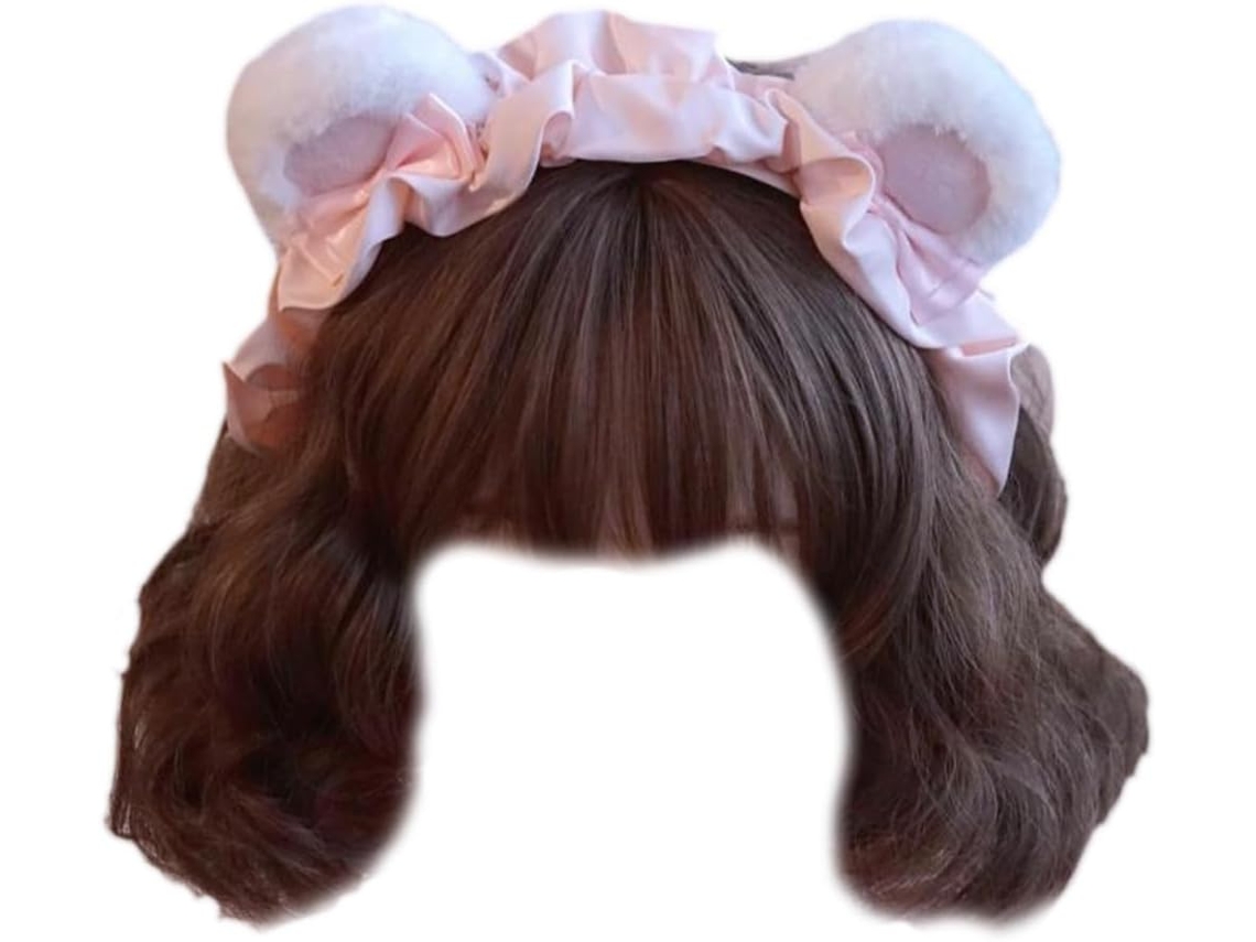 Diadema Con Forma De Orejas De Oso De Peluche Para Cosplay, Diadema De Maquillaje Para Mujer, Ideal Para Tomar Fotos.