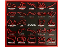 Calendario De Eventos De Deportes De Motor En 3d Con Soporte De Visualización 2026 - De Eventos Para