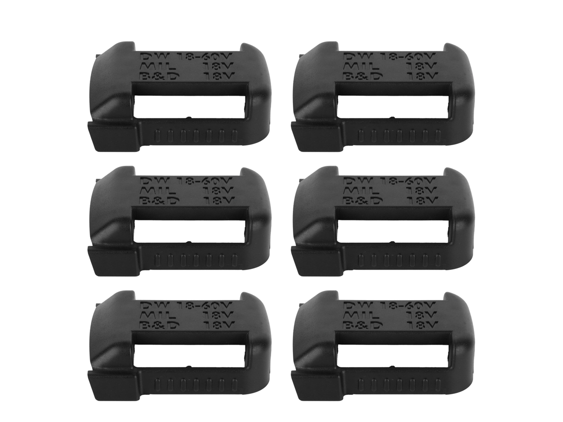Soporte De Batería De 6 Piezas Para Milwaukee Stanley, Adaptador De Montaje Resistente A Altas Temperaturas