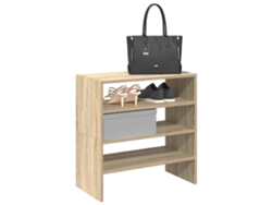 2 Uds Zapatero | Armario Zapateros Apilables Roble Sonoma 60x30x30,5 Cm