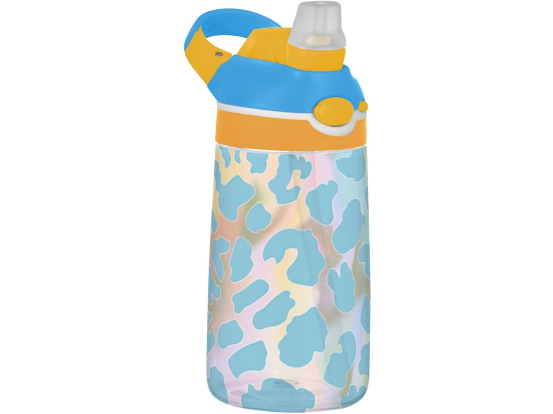 Botella De Agua Con Tapa Y Asa Antigoteo Para La Escuela, Deportes, Guardería, Camping Azul Grado Aliment...