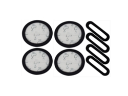 Paquete de 4 filtros de pre-reemplazo y filtros de espuma post-motor compatibles con Eureka