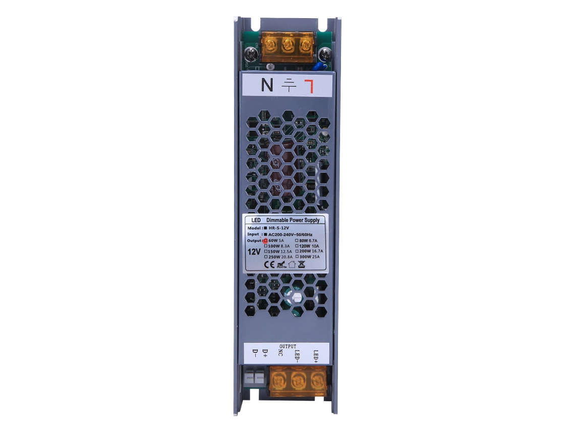 2026velora-fuente De Alimentación Regulable 60w 12v/5a Con Control Scr 0~10v Pwm Dali, Caja De Aleación De Aluminio